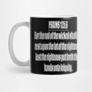 Psalm 125:3 King James Version Mug